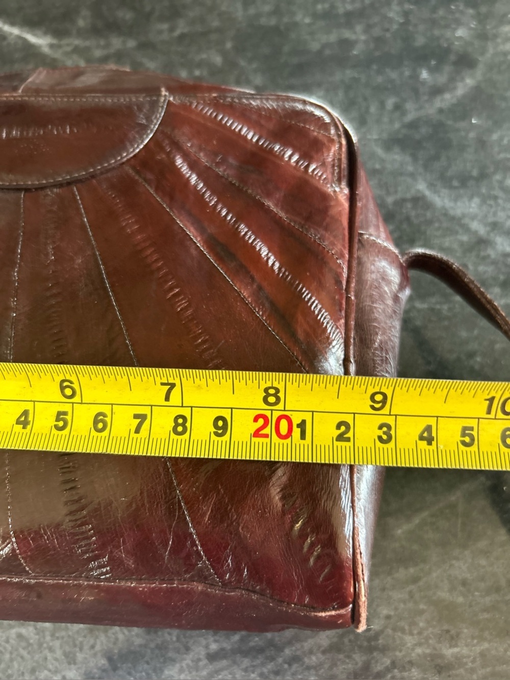 Vintage eel skin purse - Picture 6 of 14